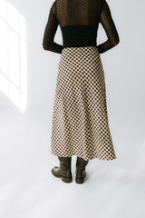 Posie Gingham Skirt In Black - Final Sale