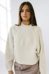 Shayla Knit Sweater In Ivory - Final Sale