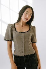 Marrel Gingham Blouse - Final Sale