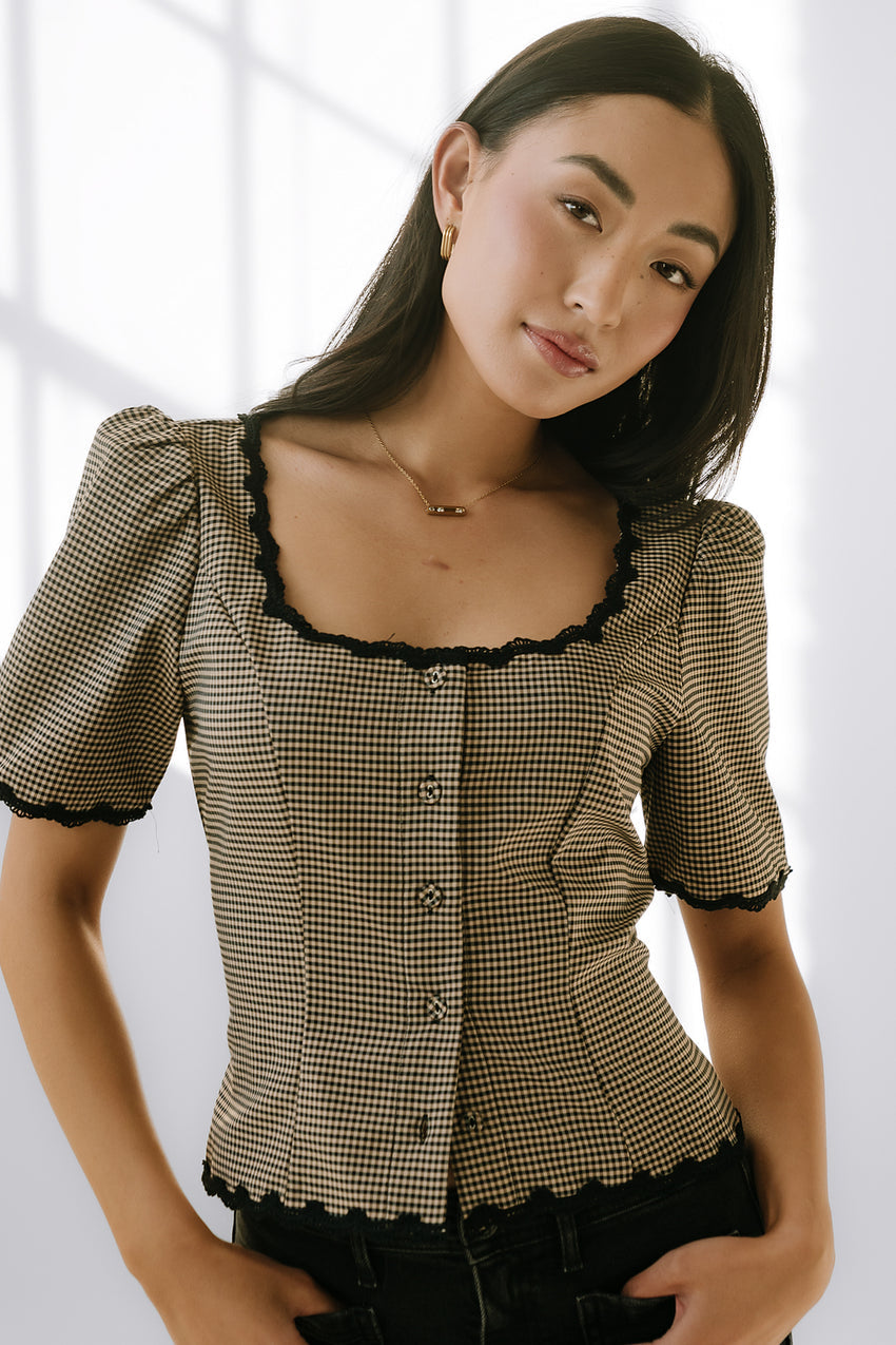 Marrel Gingham Blouse - FINAL SALE