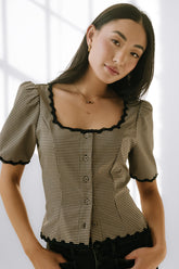 Marrel Gingham Blouse - FINAL SALE