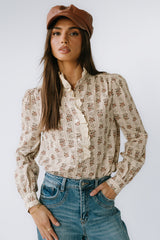 Markel Lace Trim Blouse - FINAL SALE