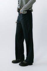 Lander Wide Leg Pants In Navy - Final Sale