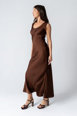 Kesley Maxi Dress In Brown - Final Sale
