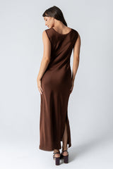 Kesley Maxi Dress In Brown - Final Sale