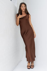 Kesley Maxi Dress in Brown - FINAL SALE