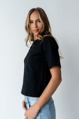 Buckley Knot Top In Black - Final Sale
