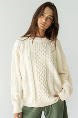 Toni Cable Knit Sweater - Final Sale
