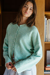 Maci Cardigan In Seafoam - Final Sale