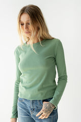 Janie Knit Top in Green - FINAL SALE