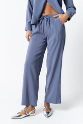 Tacie Wide Leg Pants in Blue - FINAL SALE