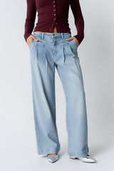 Stella Pleated Baggy Jeans - FINAL SALE
