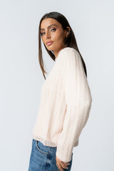 Leo Layered Sweater In Pink - Final Sale
