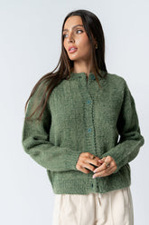 Russel Oversized Sweater in Green - FINAL SALE