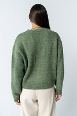 Russel Oversized Sweater In Green - Final Sale