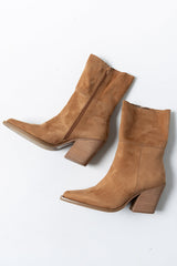 Venice Boots In Camel - Final Sale