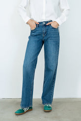 Marshall Straight Leg Jeans in Dark Wash - FINAL SALE