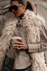 Ginny Striped Button Up - Final Sale