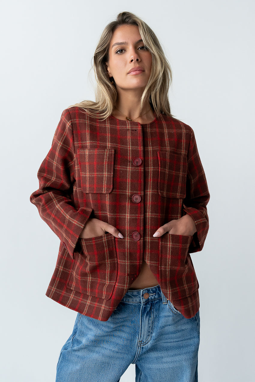 Quinley Plaid Jacket - FINAL SALE