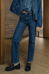 Amanda Straight Leg Jeans in Dark Wash - FINAL SALE