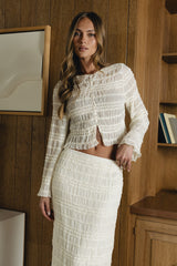 Marcus Chiffon Blouse in Cream - FINAL SALE