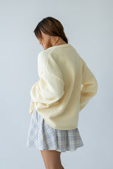 Kaia Knit Cardigan In Butter Yellow