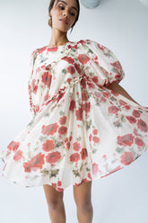 Tamlyn Floral Mini Dress in Red - FINAL SALE