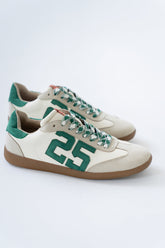 Kelly Retro Sneakers in Green-White - FINAL SALE