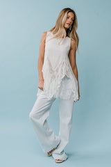 Kendall Striped Wide Leg Jeans - Final Sale