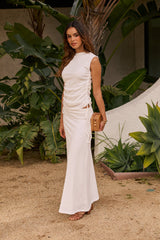 Freda Maxi Skirt In White - Final Sale