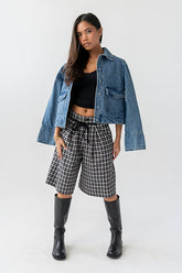 Wrenna Plaid Bermuda Shorts - FINAL SALE