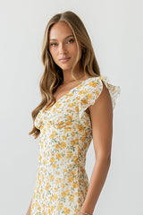Avery Floral Midi Dress - Final Sale