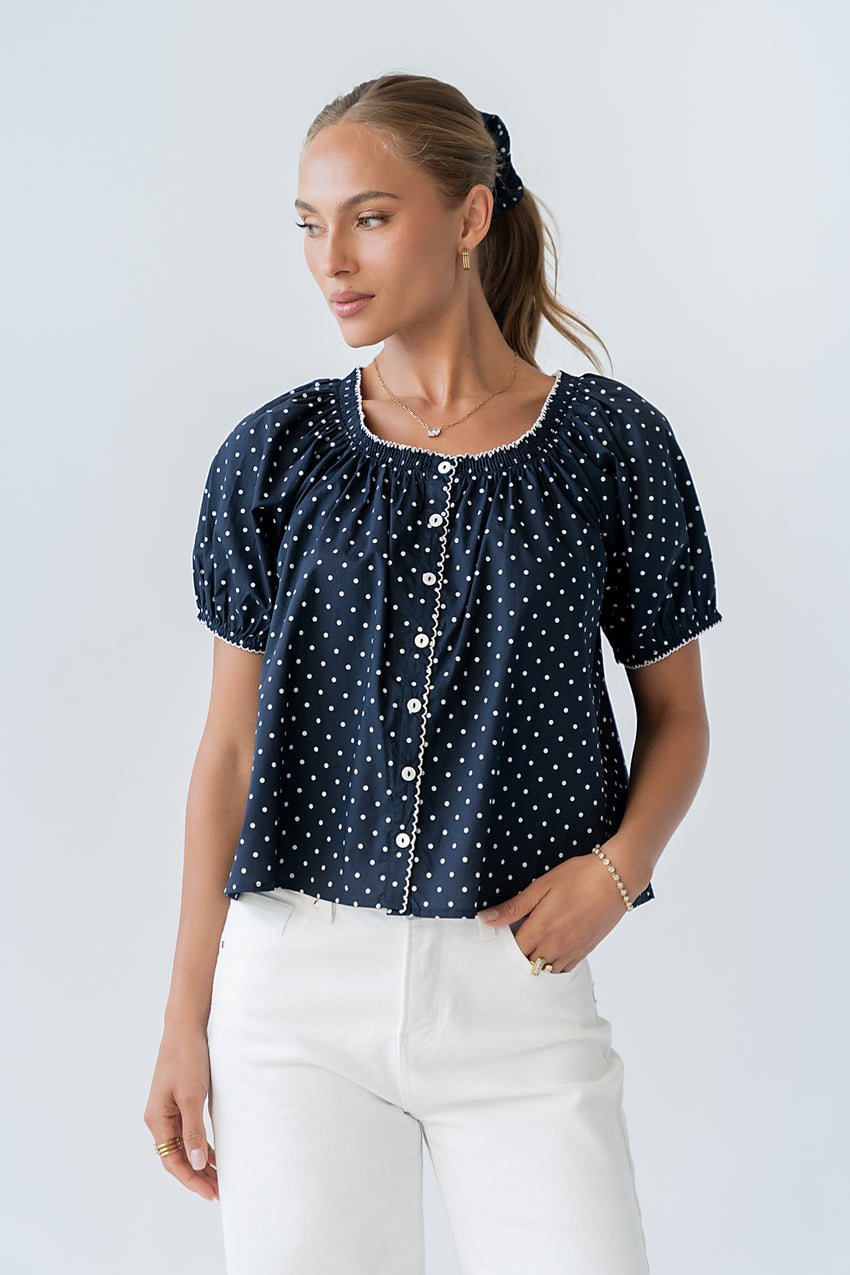 Dasha Polka Dot Blouse - FINAL SALE