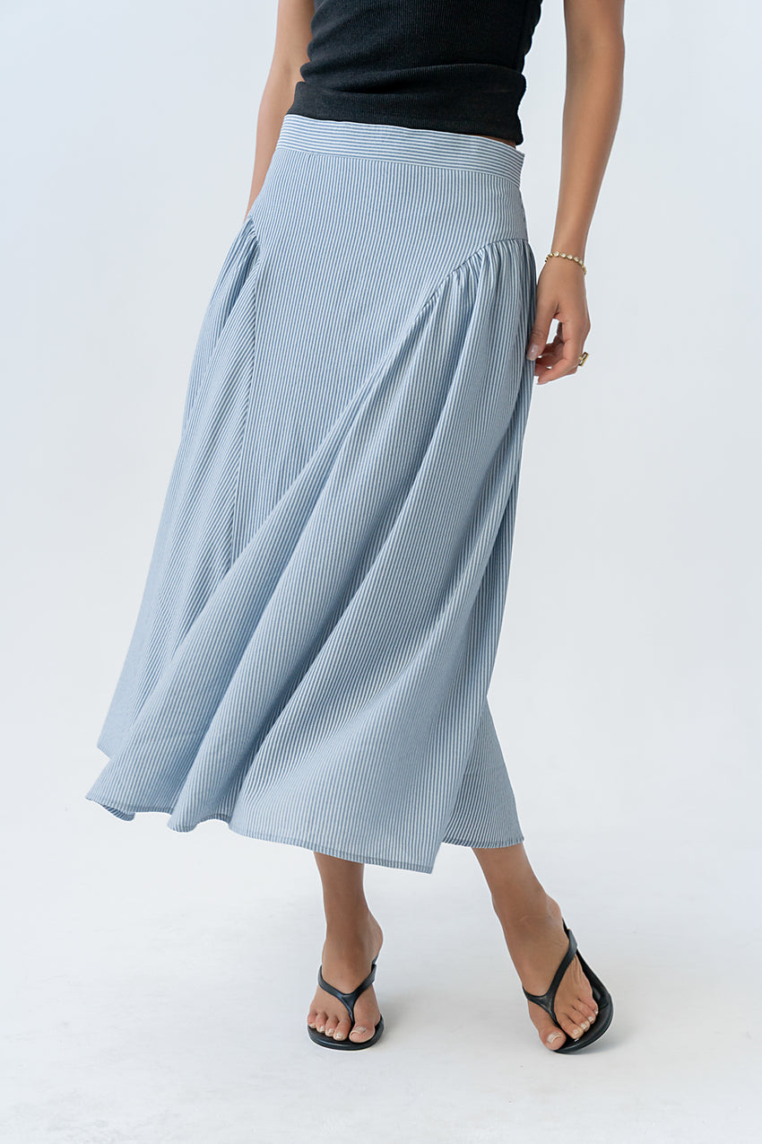 Laura Striped Midi Skirt - FINAL SALE