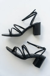 Emmarie Block Heel in Black - FINAL SALE