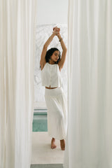 Ray Cropped Button Down Tank - Final Sale