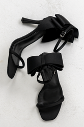 Marcel Bow Heels in Black - FINAL SALE