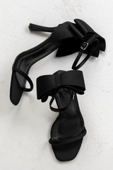 Marcel Bow Heels in Black - FINAL SALE