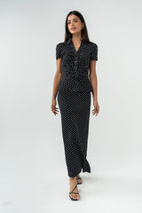 Malia Polka Dot Maxi Skirt