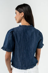 Miranda Denim Top - Final Sale