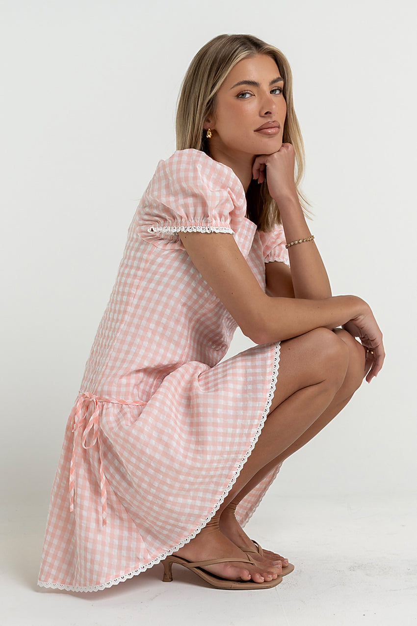 Chance Gingham Mini Dress - FINAL SALE