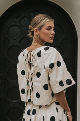 Jacklynn Polka Dot Blouse - Final Sale
