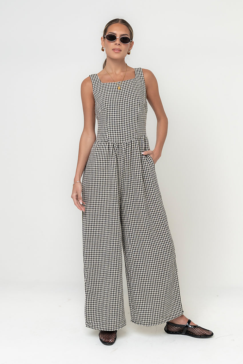 Rae Gingham Jumpsuit