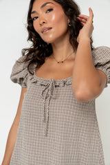 Lowen Plaid Babydoll Dress - Final Sale
