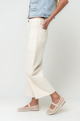 Mylah Wide Leg Jeans In Ivory