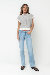 Percey Knit Cardigan in White