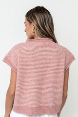 Percey Knit Cardigan In Pink - Final Sale