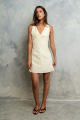 Jayden Sleeveless Mini Dress In Yellow
