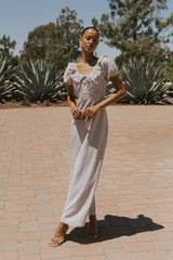 Annelise Maxi Dress In Gingham - Final Sale