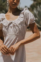 Annelise Maxi Dress In Gingham - Final Sale